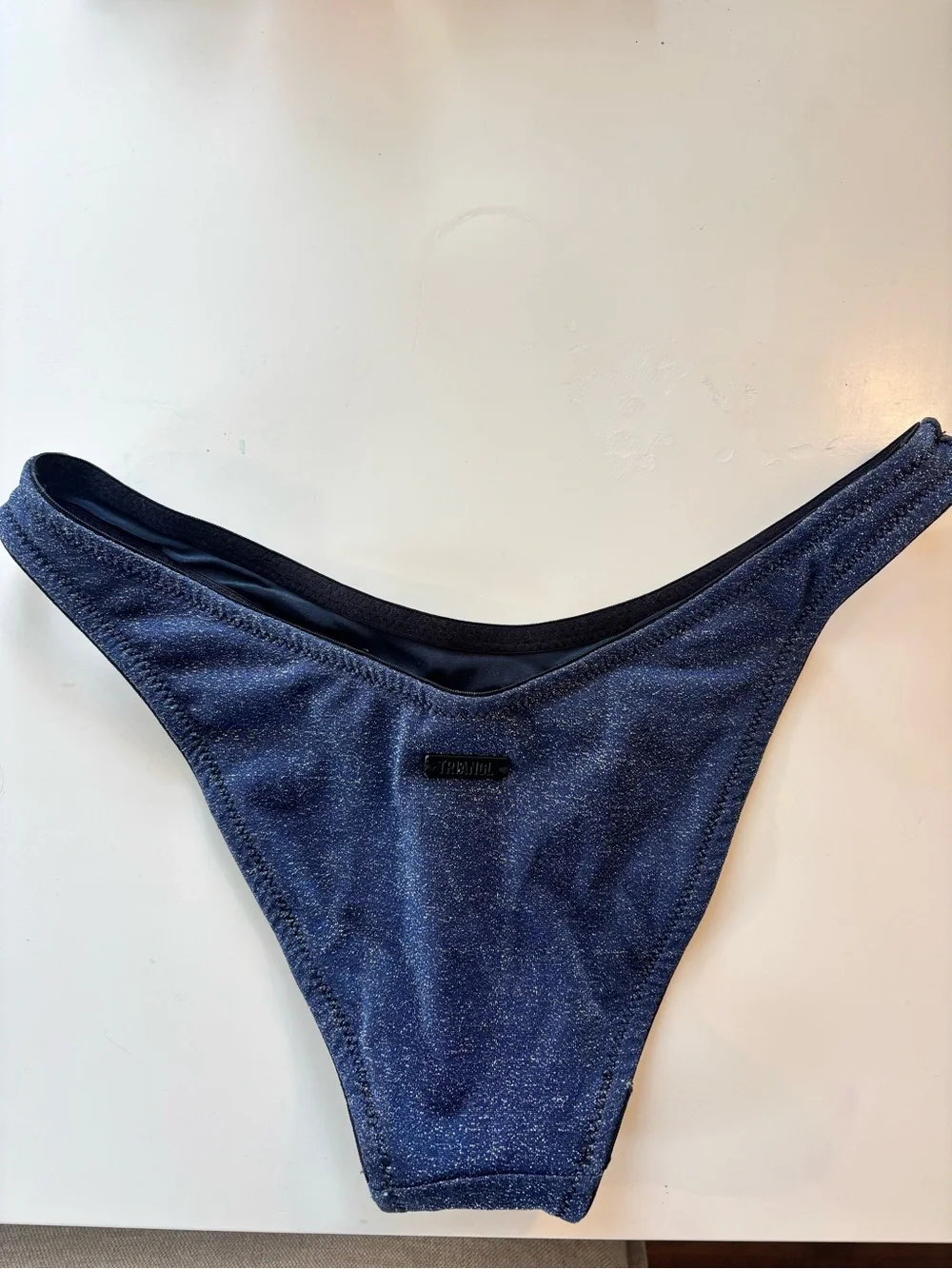 Triangl swimwear Navy Blue Shimmer Bikini Set